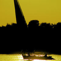 Buy canvas prints of Sunset sailing by Brian  Raggatt