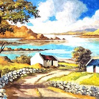 Buy canvas prints of County Connemara landscape by Brian  Raggatt