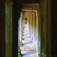 Buy canvas prints of  Corridor Angkor Wat by Brian  Raggatt