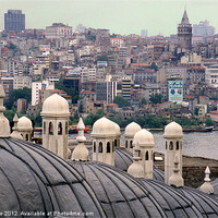 Buy canvas prints of Istanbul Hamam Roofs by Eva Kato