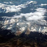 Buy canvas prints of Mountains from Plane by Eva Kato