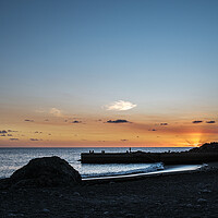 Buy canvas prints of Colourful Costa Adeje sunset, Tenerife by Phil Crean