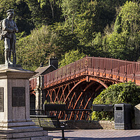 Buy canvas prints of Ironbridge and war memorial, Shropshire by Phil Crean