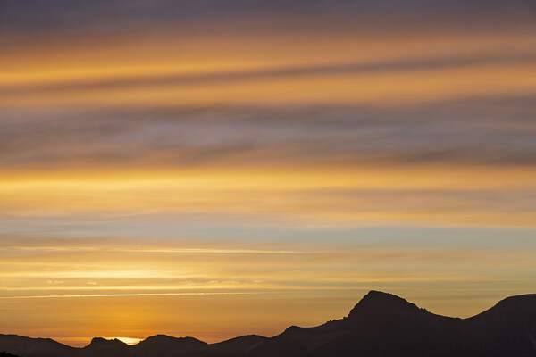 Dawn sky over Tenerife Picture Board by Phil Crean
