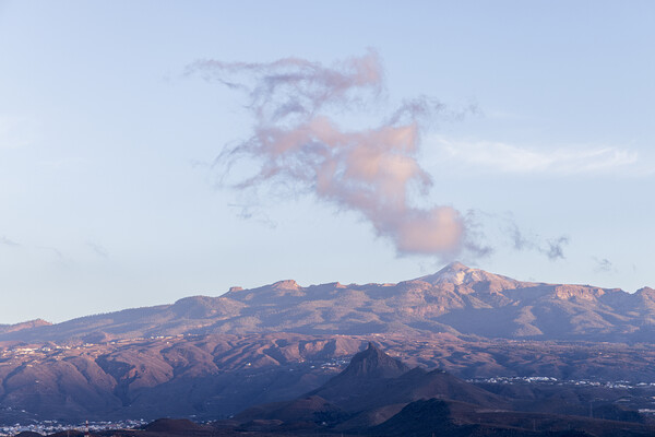 Cloud over Mount Teide Tenerife Picture Board by Phil Crean