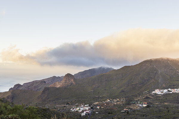Dawn over the Santiago valley Tenerife Picture Board by Phil Crean