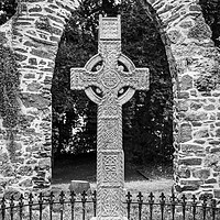 Buy canvas prints of Celtic cross and stone arch Ireland by Phil Crean
