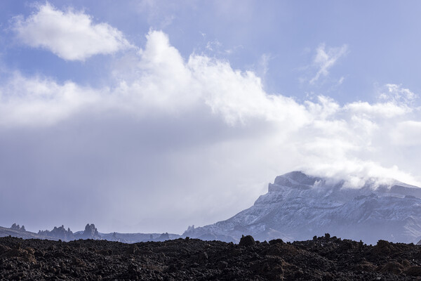 Winter Teide National Park Tenerife Picture Board by Phil Crean