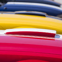 Buy canvas prints of Abstract colourful car bonnets by Phil Crean