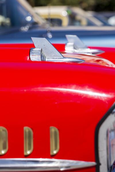 Abstract detail Chevrolet Belair Picture Board by Phil Crean