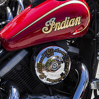 Buy canvas prints of Indian motorcycle detail by Phil Crean