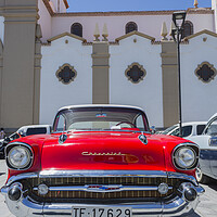 Buy canvas prints of American car and motorcycle meeting, Tenerife by Phil Crean