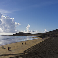 Buy canvas prints of El Medano beach and clouds Tenerife by Phil Crean