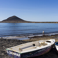 Buy canvas prints of Boats on El Medano beach, Tenerife by Phil Crean
