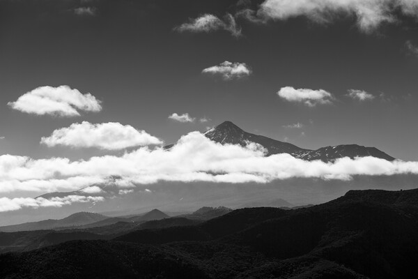 Mount Teide clouds, Mono Picture Board by Phil Crean