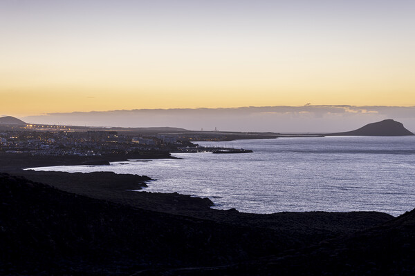 Dawn at Montaña Roja Tenerife Picture Board by Phil Crean