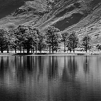 Buy canvas prints of Buttermere lake monochrome by Phil Crean