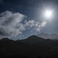 Buy canvas prints of Sunburst over Teide Tenerife by Phil Crean