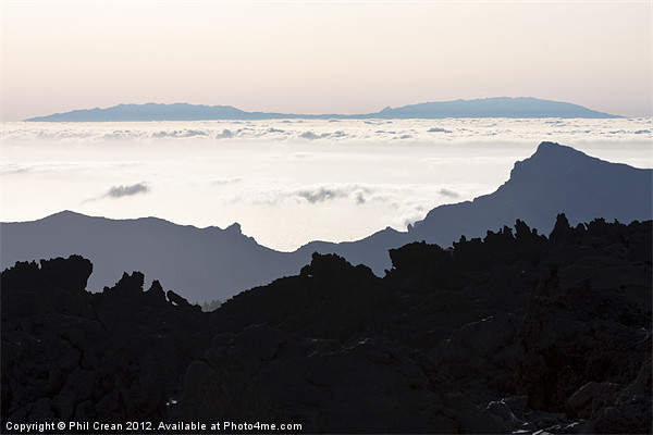 View to La Palma from Tenerife Picture Board by Phil Crean