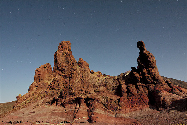 Volcanic landscape at night, Tenerife Picture Board by Phil Crean