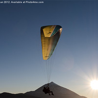 Buy canvas prints of Paragliding over Teide Tenerife by Phil Crean