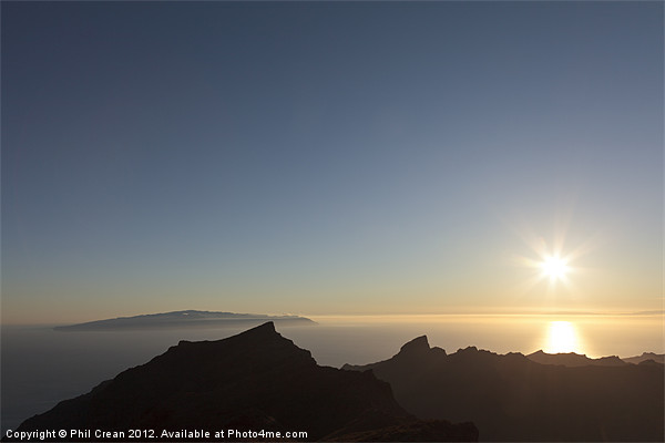 Canary islands sunset Picture Board by Phil Crean