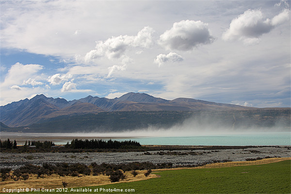 Lake Pukaki New Zealand Picture Board by Phil Crean