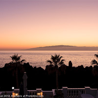 Buy canvas prints of Sunset view Tenerife to Gomera by Phil Crean