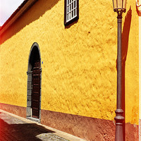 Buy canvas prints of Yellow wall by Phil Crean
