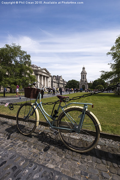  Student bicycle, Trinity College, Dublin Picture Board by Phil Crean