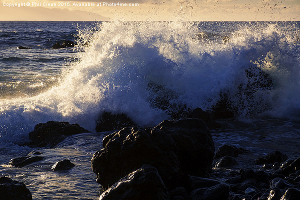  Crashing wave, San Juan, Tenerife Picture Board by Phil Crean