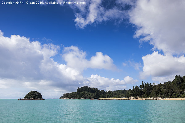  Abel Tasman seascape New Zealand Picture Board by Phil Crean