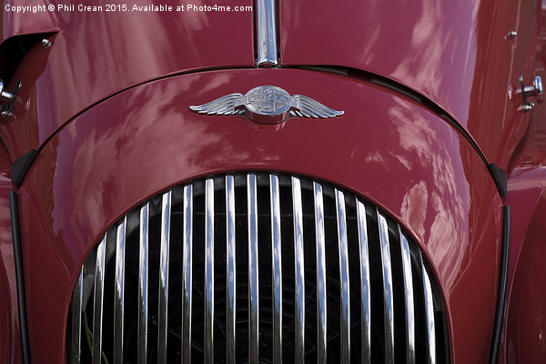  Red Morgan car bonnet and grille Picture Board by Phil Crean