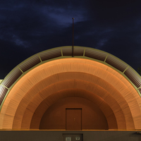 Buy canvas prints of  Art Deco sound shell, Napier, New Zealand by Phil Crean