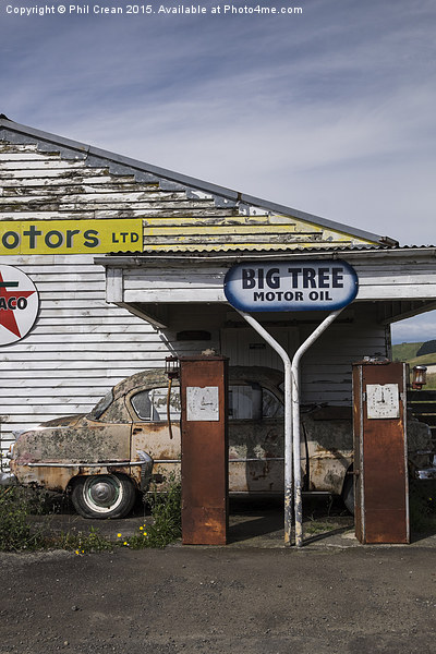  Abandoned petrol station, New Zealand Picture Board by Phil Crean