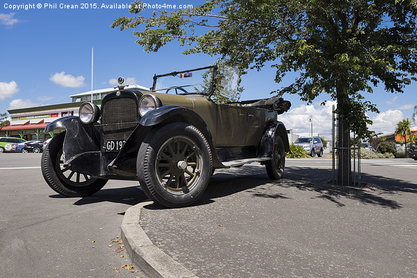  Vintage Dodge car, New Zealand Picture Board by Phil Crean