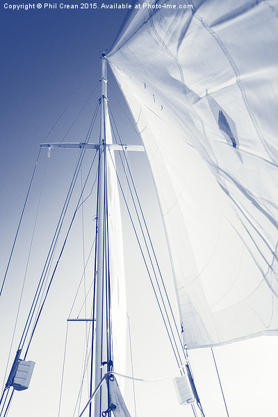 Sails and mast, yacht Picture Board by Phil Crean