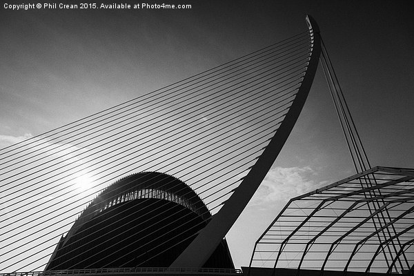 Bridge of Pont du in the City of Arts and Sciences Picture Board by Phil Crean