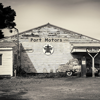 Buy canvas prints of  Disused petrol station 1, New Zealand by Phil Crean