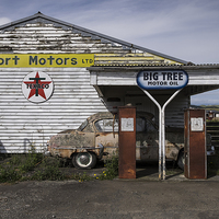 Buy canvas prints of  Disused petrol station 2 New Zealand by Phil Crean