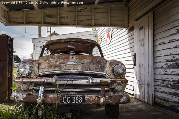 Abandoned car, New Zealand Picture Board by Phil Crean