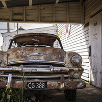 Buy canvas prints of Abandoned car, New Zealand by Phil Crean