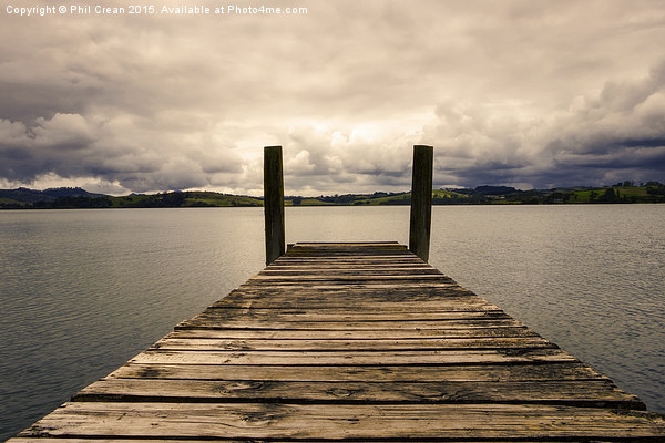 Waterfront jetty, New Zealand Picture Board by Phil Crean