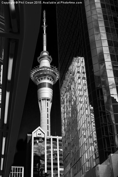 Auckland sky tower New Zealand Picture Board by Phil Crean