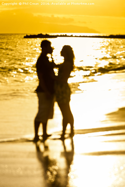 Romance at sunset Picture Board by Phil Crean