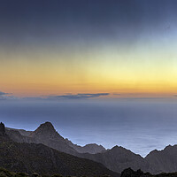 Buy canvas prints of Orange sky at sunset, Masca by Phil Crean