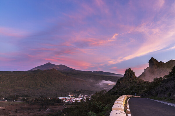 Teide sunset Tenerife Picture Board by Phil Crean