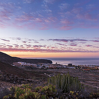 Buy canvas prints of Westerly view at dawn, Los Cristianos, Tenerife by Phil Crean