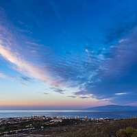 Buy canvas prints of Dawn sky over Los Cristianos, Tenerife by Phil Crean