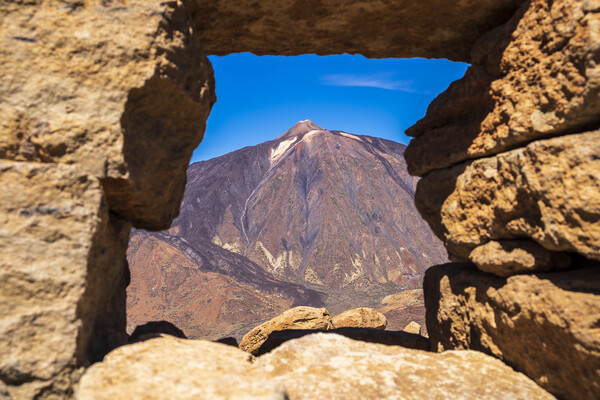 Window to Teide, Tenerife Picture Board by Phil Crean